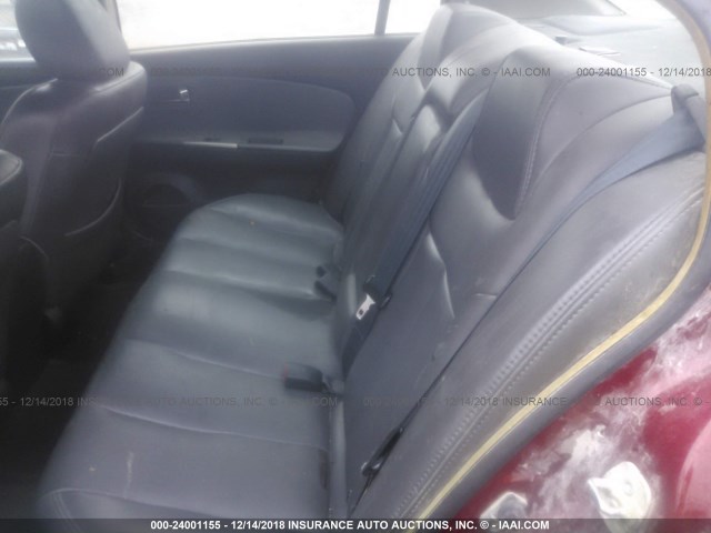 1N4AL11D46C198579 - 2006 NISSAN ALTIMA S/SL BURGUNDY photo 8