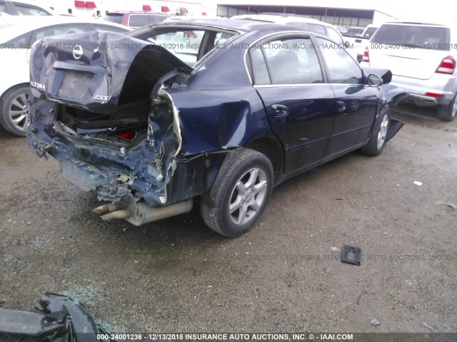 1N4AL11D85C325929 - 2005 NISSAN ALTIMA S/SL BLUE photo 4