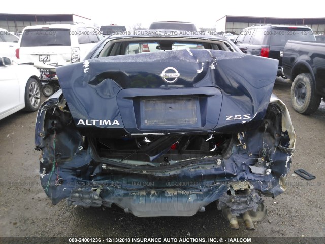 1N4AL11D85C325929 - 2005 NISSAN ALTIMA S/SL BLUE photo 6