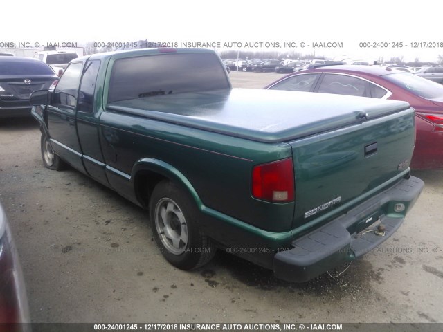 1GTCS1948X8505959 - 1999 GMC SONOMA GREEN photo 3