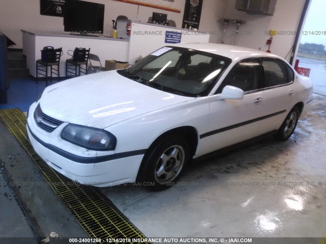 2G1WF52EX59109893 - 2005 CHEVROLET IMPALA WHITE photo 2