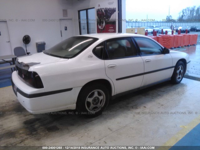 2G1WF52EX59109893 - 2005 CHEVROLET IMPALA WHITE photo 4