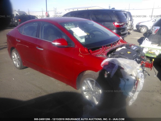 KMHD84LF9HU336991 - 2017 HYUNDAI ELANTRA SE/VALUE/LIMITED RED photo 1