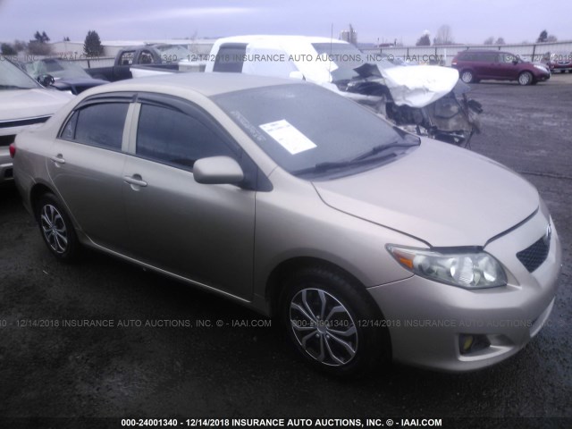 1NXBU4EE5AZ279038 - 2010 TOYOTA COROLLA S/LE/XLE GOLD photo 1