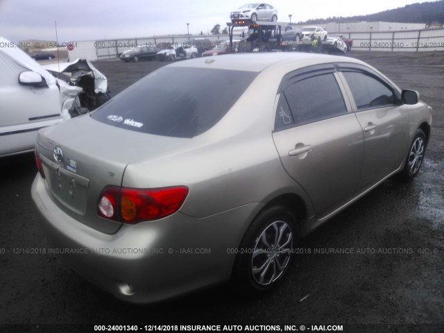 1NXBU4EE5AZ279038 - 2010 TOYOTA COROLLA S/LE/XLE GOLD photo 4