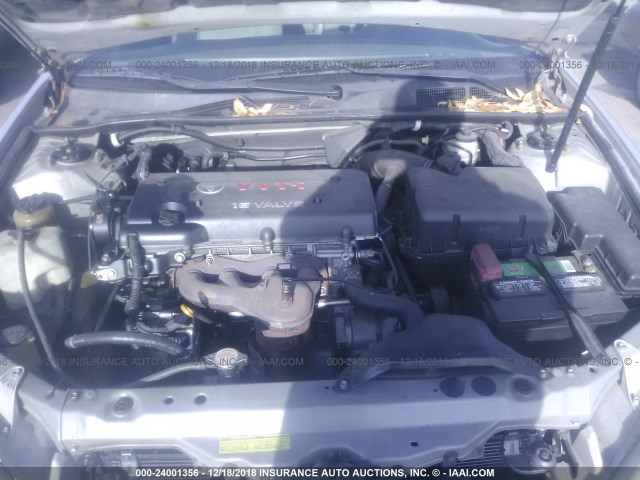 4T1BE32K63U705453 - 2003 TOYOTA CAMRY LE/XLE/SE SILVER photo 10