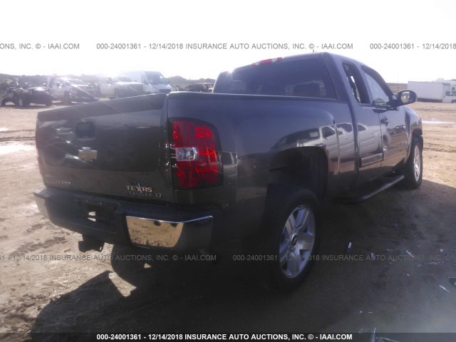 1GCEC19008Z206416 - 2008 CHEVROLET SILVERADO C1500 GRAY photo 4