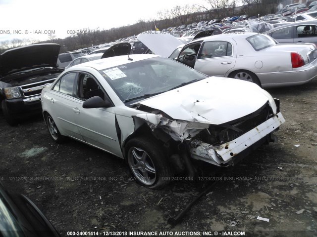 1G2ZG57B084157348 - 2008 PONTIAC G6 SE WHITE photo 1