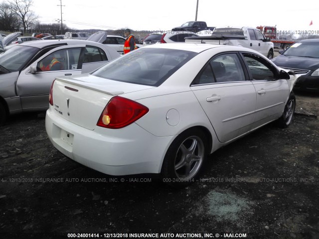 1G2ZG57B084157348 - 2008 PONTIAC G6 SE WHITE photo 4