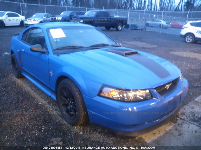 1FAFP42R63F423830 - 2003 FORD MUSTANG MACH I BLUE photo 1