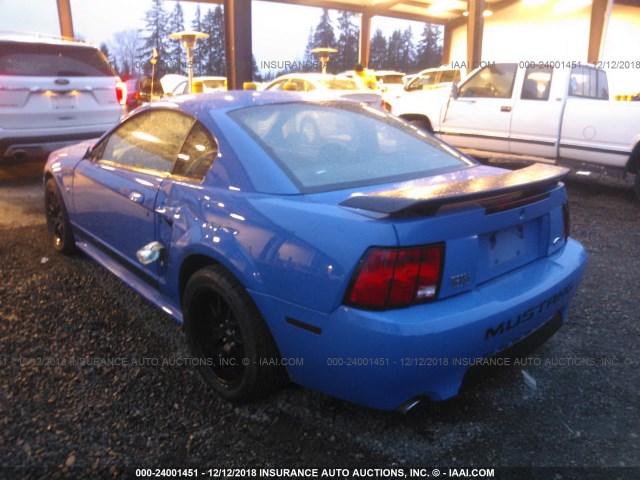 1FAFP42R63F423830 - 2003 FORD MUSTANG MACH I BLUE photo 3