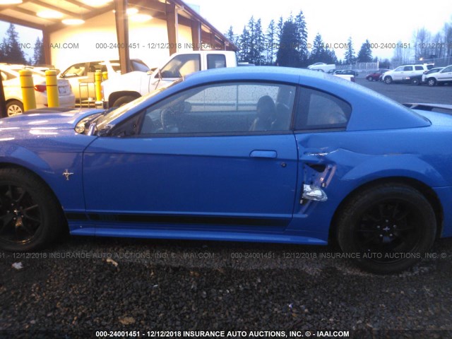 1FAFP42R63F423830 - 2003 FORD MUSTANG MACH I BLUE photo 6