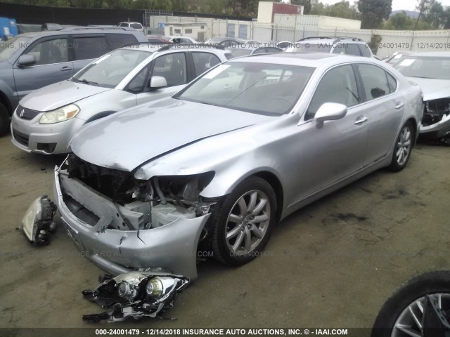 JTHBL46F475024123 - 2007 LEXUS LS 460 SILVER photo 2