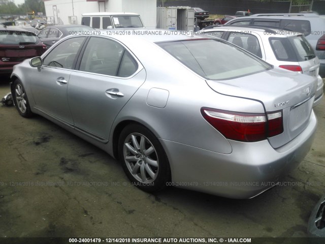 JTHBL46F475024123 - 2007 LEXUS LS 460 SILVER photo 3