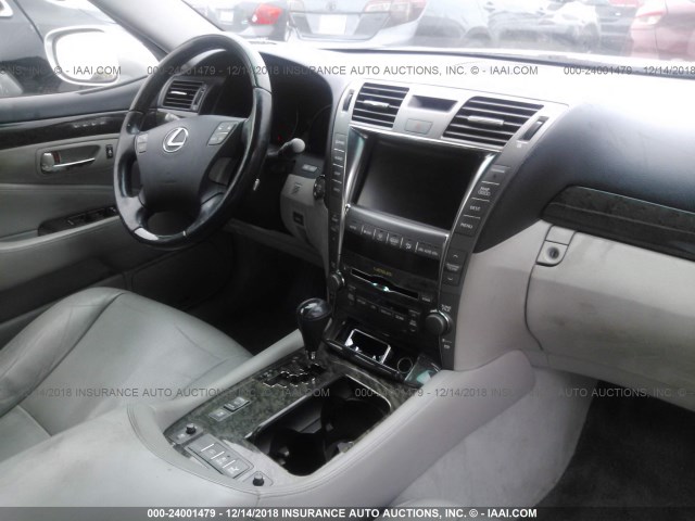 JTHBL46F475024123 - 2007 LEXUS LS 460 SILVER photo 5