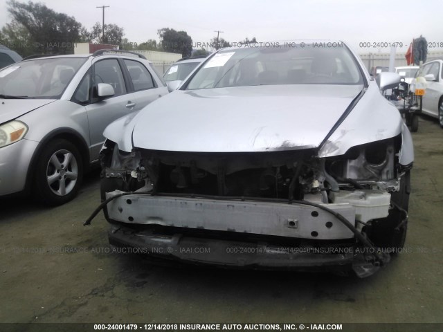 JTHBL46F475024123 - 2007 LEXUS LS 460 SILVER photo 6