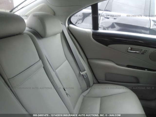 JTHBL46F475024123 - 2007 LEXUS LS 460 SILVER photo 8