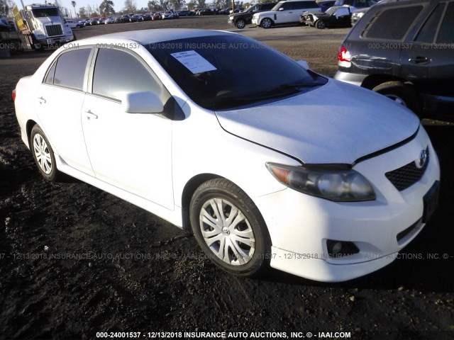 1NXBU40E79Z062710 - 2009 TOYOTA COROLLA S/LE/XLE WHITE photo 1