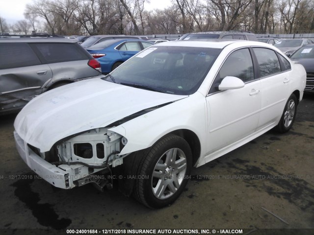 2G1WB5E3XE1127704 - 2014 CHEVROLET IMPALA LIMITED LT WHITE photo 2