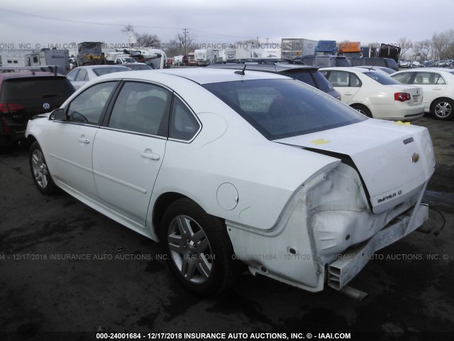 2G1WB5E3XE1127704 - 2014 CHEVROLET IMPALA LIMITED LT WHITE photo 3