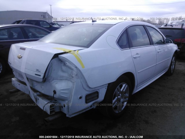 2G1WB5E3XE1127704 - 2014 CHEVROLET IMPALA LIMITED LT WHITE photo 4