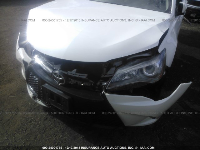 4T1BF1FK1FU966327 - 2015 TOYOTA CAMRY LE/XLE/SE/XSE WHITE photo 6