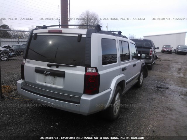 1J8HH48N06C157143 - 2006 JEEP COMMANDER Gümüş foto 4