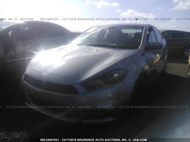 1C3CDFBB0FD140669 - 2015 DODGE DART SXT GRAY photo 2