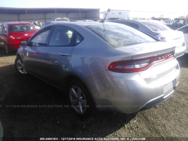 1C3CDFBB0FD140669 - 2015 DODGE DART SXT GRAY photo 3