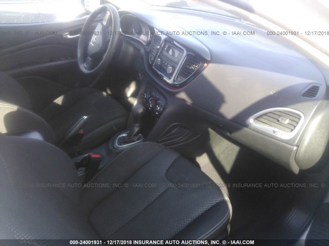 1C3CDFBB0FD140669 - 2015 DODGE DART SXT GRAY photo 5