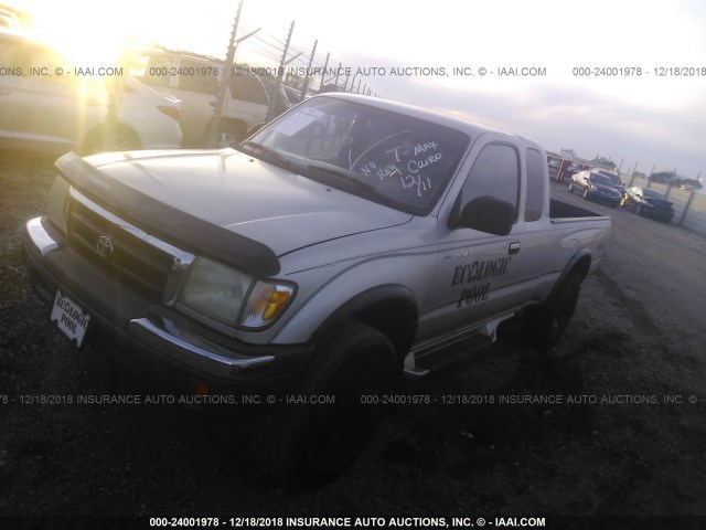 4TASM92N7YZ614802 - 2000 TOYOTA TACOMA XTRACAB PRERUNNER ვერცხლისფერი ფოტო 2