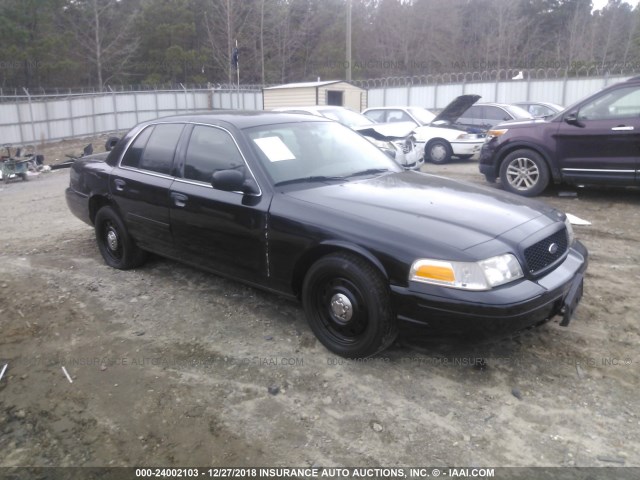 2FAFP71V08X122921 - 2008 FORD CROWN VICTORIA POLICE INTERCEPTOR BLACK photo 1