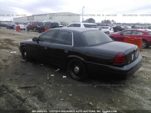 2FAFP71V08X122921 - 2008 FORD CROWN VICTORIA POLICE INTERCEPTOR BLACK photo 3