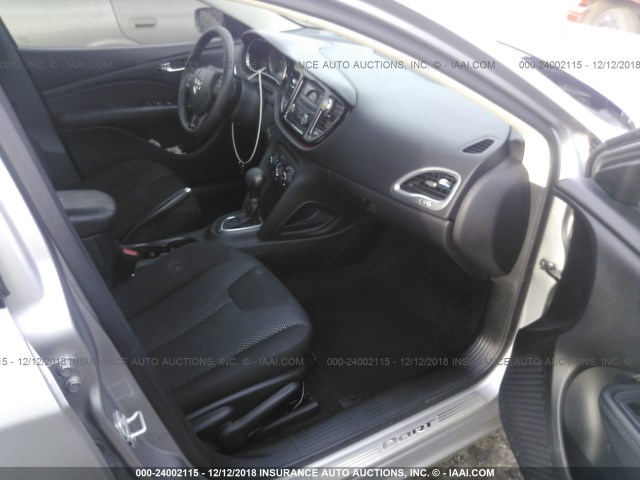 1C3CDFAA3FD375298 - 2015 DODGE DART SE GRAY photo 5