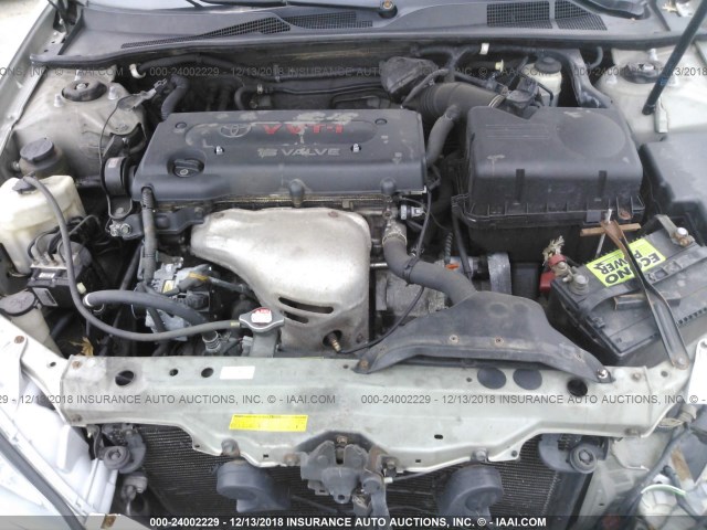 4T1BE32K75U065126 - 2005 TOYOTA CAMRY LE/XLE/SE SILVER photo 10