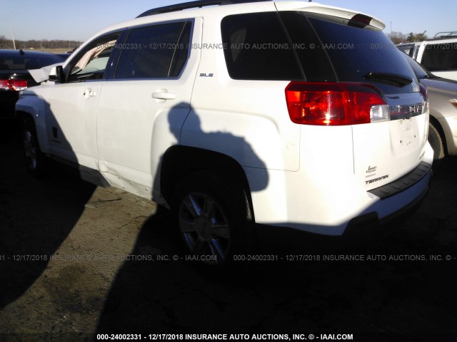 2GKFLTEK5C6269852 - 2012 GMC TERRAIN SLE WHITE photo 3