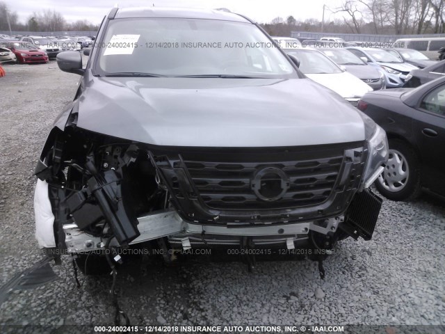 5N1DR2MM6JC608696 - 2018 NISSAN PATHFINDER S/SV/SL/PLATINUM GRAY photo 6