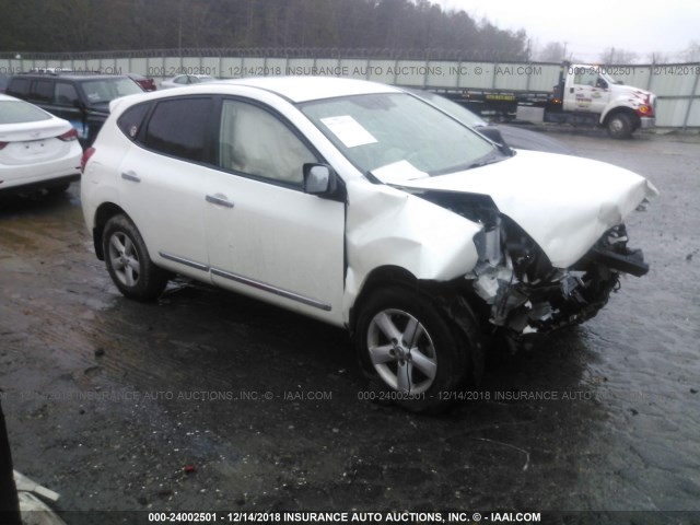 JN8AS5MT6CW264619 - 2012 NISSAN ROGUE S/SV WHITE photo 1