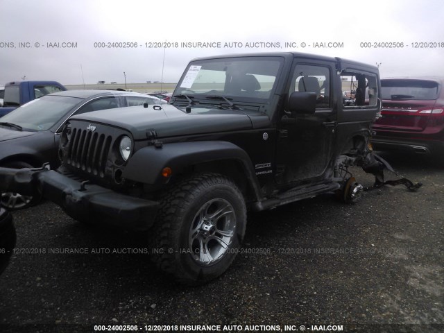 1J4AA2D10BL512157 - 2011 JEEP WRANGLER SPORT GREEN photo 2