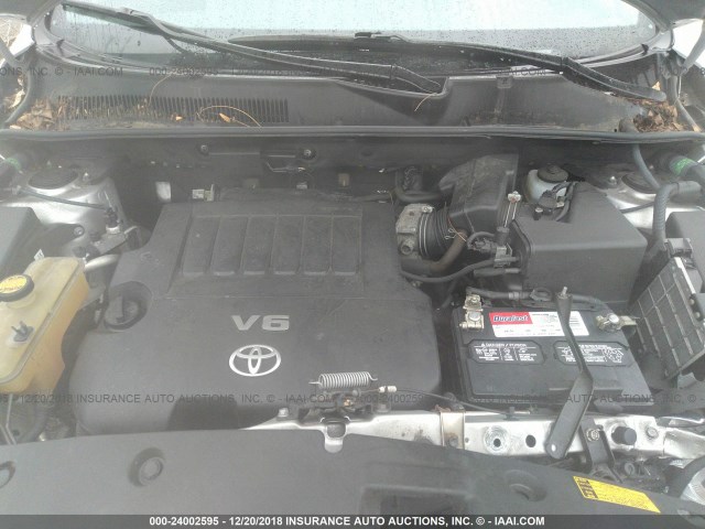 2T3DK4DV5BW039254 - 2011 TOYOTA RAV4 LIMITED SILVER photo 10