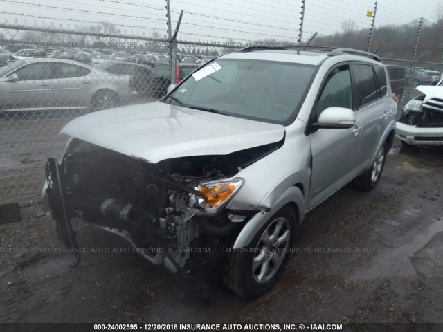 2T3DK4DV5BW039254 - 2011 TOYOTA RAV4 LIMITED SILVER photo 2