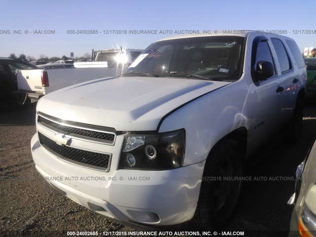 1GNFK13047R341565 - 2007 CHEVROLET TAHOE K1500 WHITE photo 2