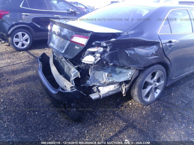 4T1BF1FK1EU447406 - 2014 TOYOTA CAMRY L/SE/LE/XLE 深蓝色 照片 6