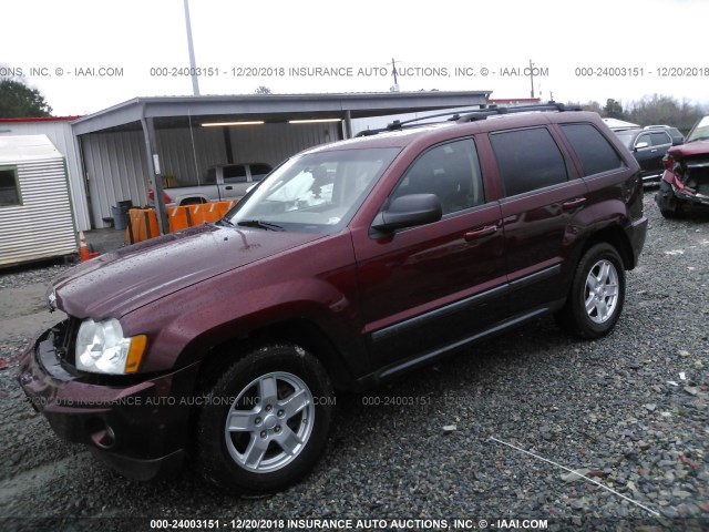 1J8GS48KX7C518995 - 2007 JEEP GRAND CHEROKEE LAREDO/COLUMBIA/FREEDOM 勃艮第红 照片 2