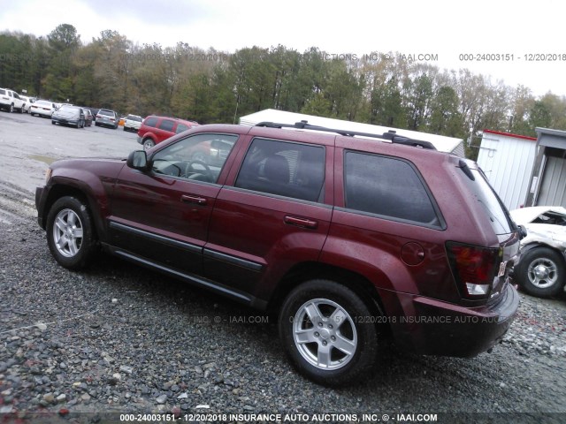 1J8GS48KX7C518995 - 2007 JEEP GRAND CHEROKEE LAREDO/COLUMBIA/FREEDOM 勃艮第红 照片 3
