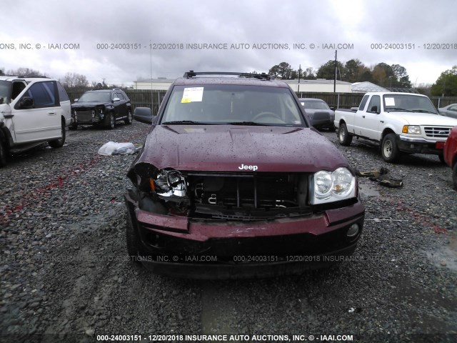 1J8GS48KX7C518995 - 2007 JEEP GRAND CHEROKEE LAREDO/COLUMBIA/FREEDOM 勃艮第红 照片 6