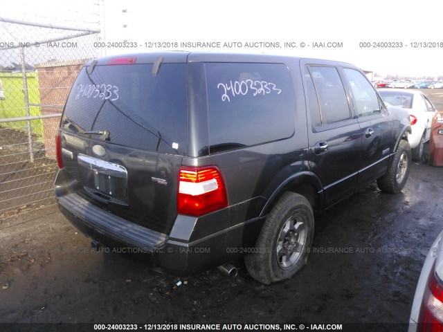 1FMFU19557LA33700 - 2007 FORD EXPEDITION LIMITED GRAY photo 4