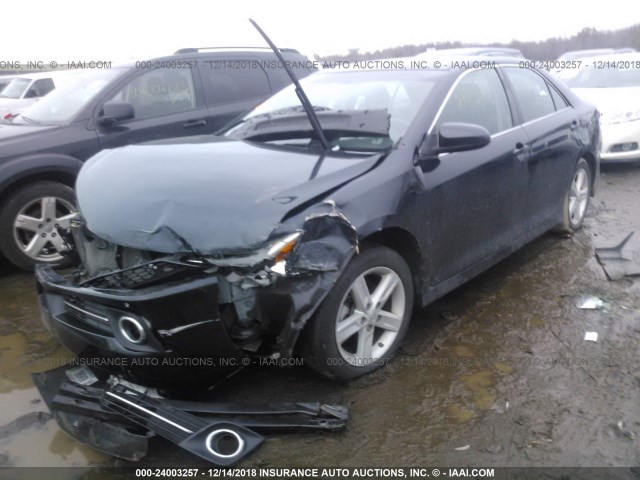 4T1BF1FK2EU338100 - 2014 TOYOTA CAMRY L/SE/LE/XLE 黑色 照片 2