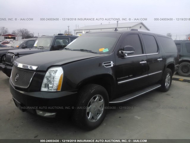 1GYFK66867R250802 - 2007 CADILLAC ESCALADE ESV BLACK photo 2