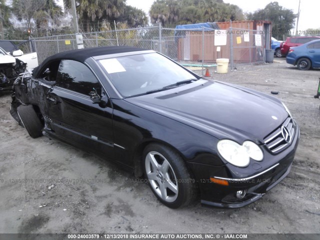 WDBTK72G67T084777 - 2007 MERCEDES-BENZ CLK 550 BLACK photo 1